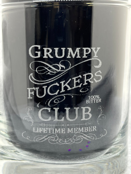 Grumpy F$&kers Club Glass